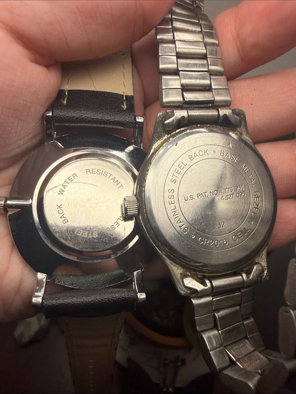 2pc LOT•ACQUA INDIGO• Timex & Unbranded Wrist Watches (1 working 1 not working)